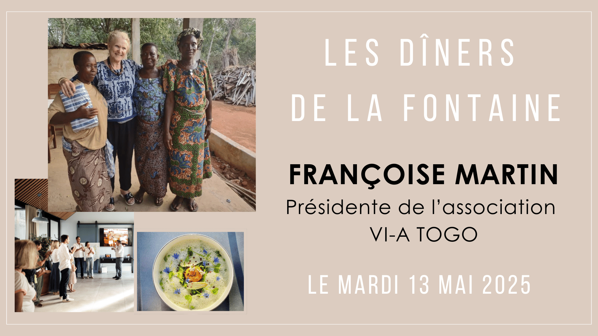 Dîner de La Fontaine Pornic Mardi 13 Mai Francois Martin