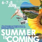 Week-end festif à l'Éco-Domaine La Fontaine avec ambiance guinguette, after beach et journée dédiée aux entreprises dans un cadre naturel et convivial.