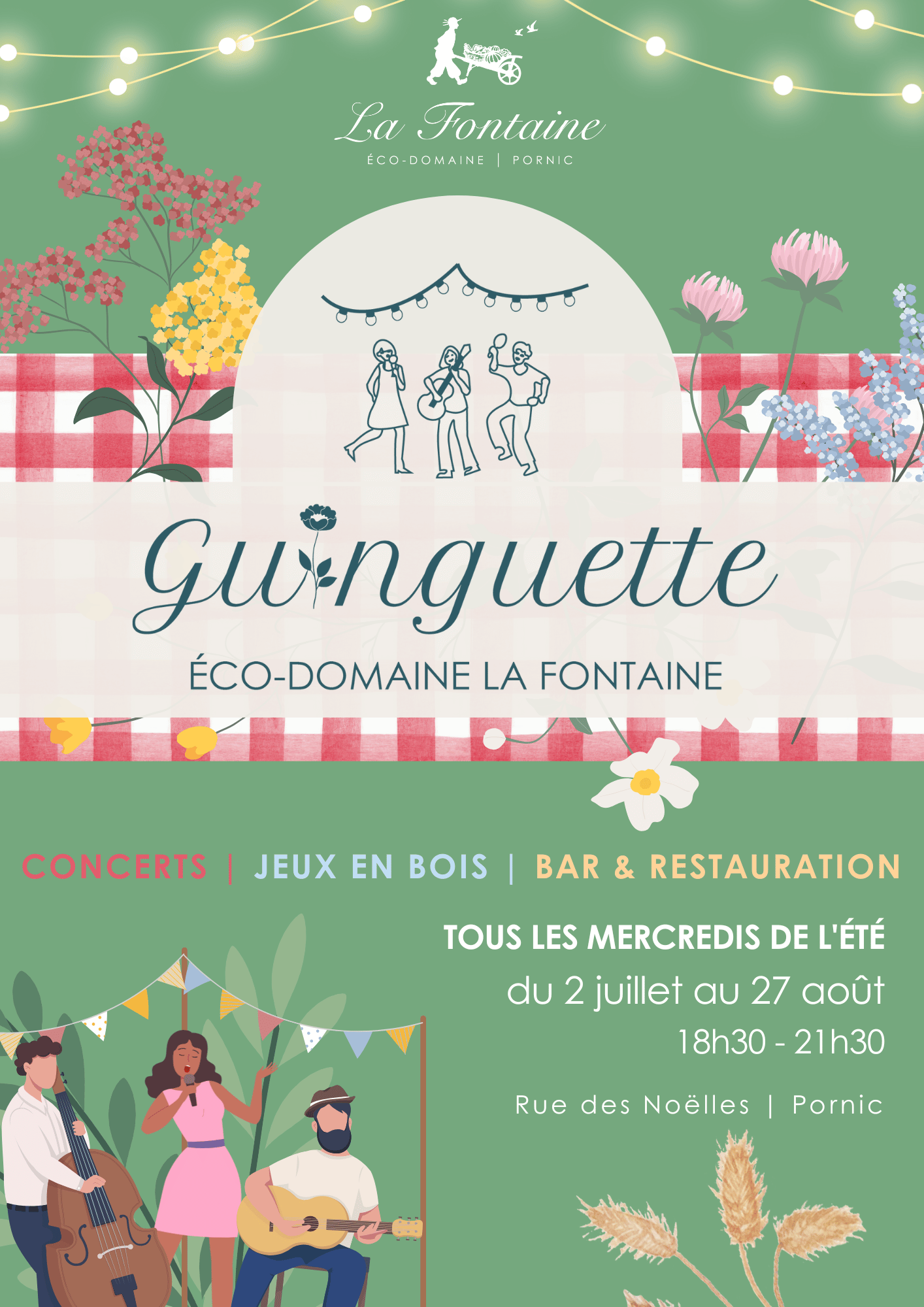 guinguette éco domaine la fontaine pornic