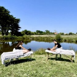 Massage nature plein air spa soins pornic éco domaine la fontaine