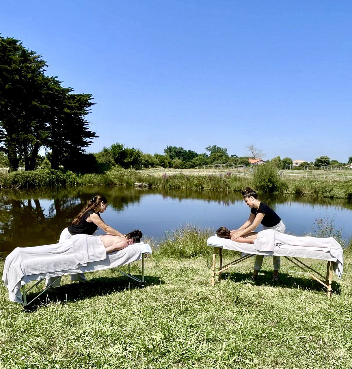 Massage nature plein air spa soins pornic éco domaine la fontaine