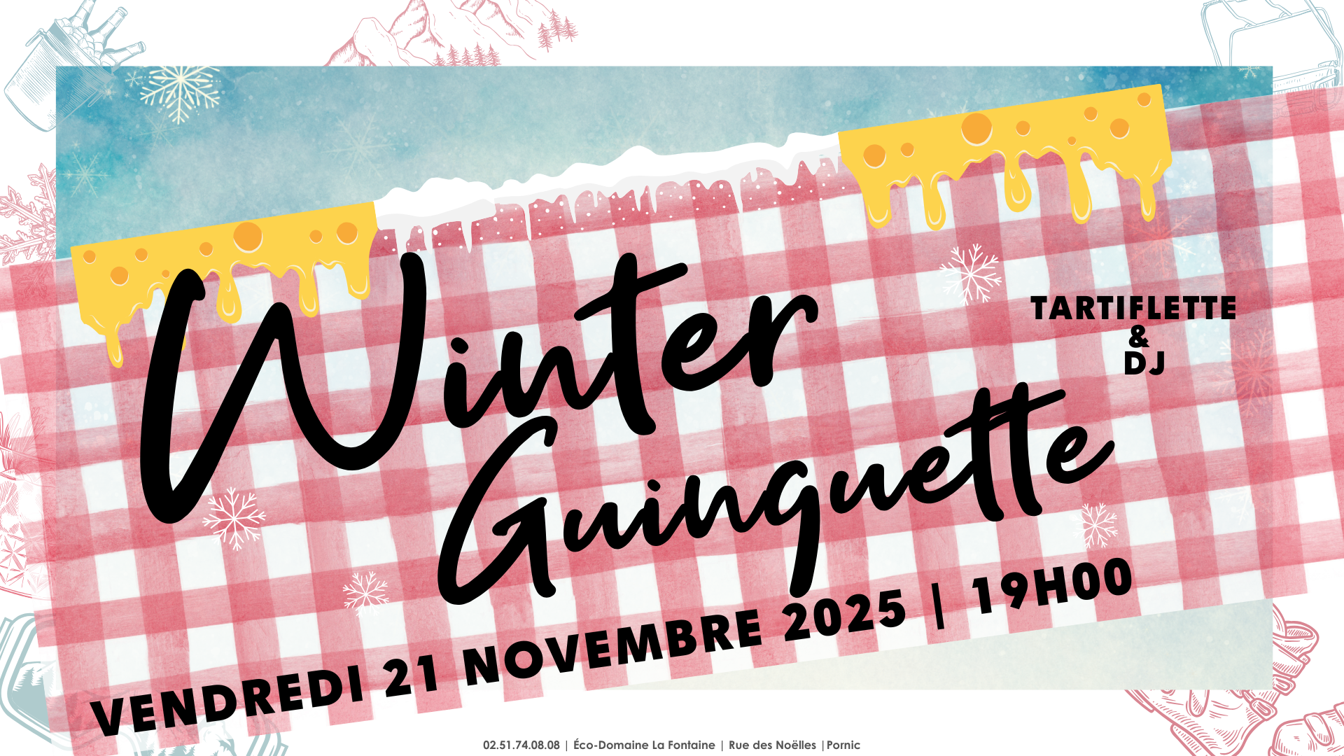 Winter Guinguette éco domaine la fontaine Pornic