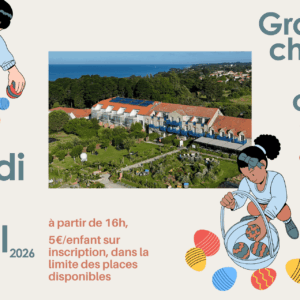 chasse aux oeufs paques activités enfants éco domaine la fontaine pornic