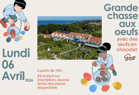 chasse aux oeufs paques activités enfants éco domaine la fontaine pornic