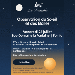 Observation du soleil et étoiles pornic animations