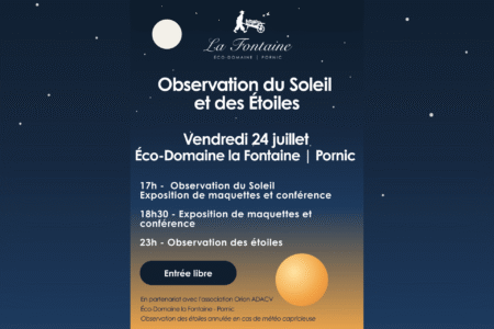 Observation du soleil et étoiles pornic animations